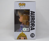 Elle Fanning Signed Funko Pop Aurora 1316 Disney Maleficent Autograph BAS COA