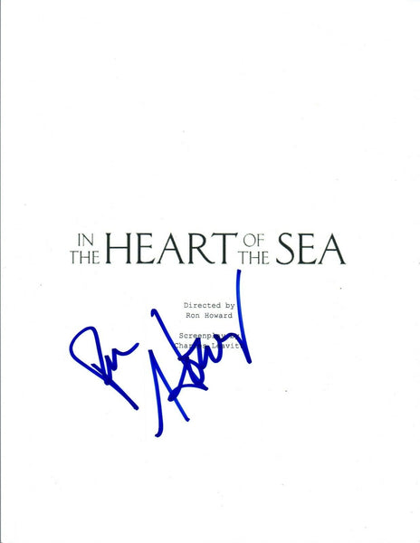 Ron Howard Signed Autographed IN THE HEART OF THE SEA Movie Script COA VD