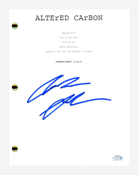 Torben Liebrecht Signed Autographed Altered Carbon Pilot Episode Script ACOA COA