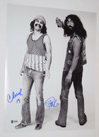 Cheech Marin & Tommy Chong Signed Autographed 11x14 Photo UP IN SMOKE BAS COA