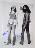 Cheech Marin & Tommy Chong Signed Autographed 11x14 Photo UP IN SMOKE BAS COA