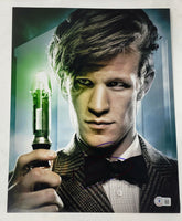 Matt Smith Signed Autographed 11x14 Photo Doctor Who Beckett COA