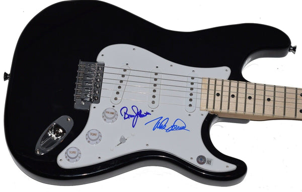 Mike Love Bruce Johnston Signed Autograph Electric Guitar Beach Boys Beckett COA