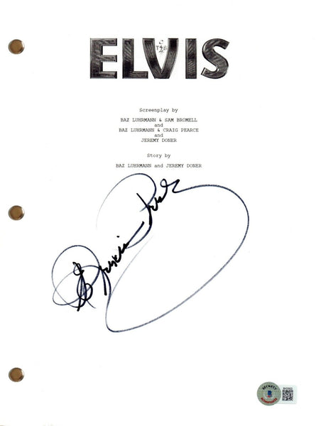 Priscilla Presley Signed Autograph Elvis Movie Script Screenplay Beckett COA