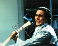 Christian Bale American Psycho Signed Autograph 11x14 Photo Bateman Beckett COA