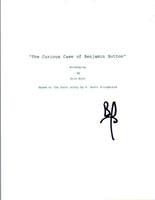 Brad Pitt Signed Autographed THE CURIOUS CASE OF BENJAMIN BUTTON Script COA VD