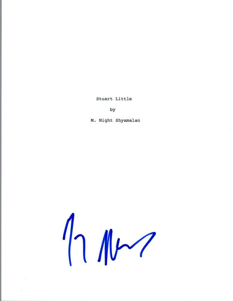 M. Night Shyamalan Signed Autographed STUART LITTLE Full Movie Script COA VD