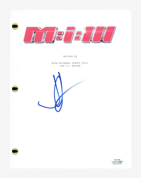 JJ Abrams Signed Autographed Mission: Impossible III Movie Script ACOA COA