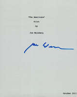 Joe Weisberg Signed Autographed THE AMERICANS Pilot Episode Script COA VD