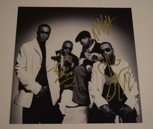 112 R&B Group Signed Autographed 12x12 Album Flat Photo by 3 Members COA VD