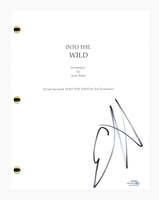 Emile Hirsch Signed Autographed Into The Wild Movie Script Screenplay ACOA COA