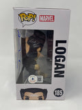 Hugh Jackman Signed X-Men Logan Funko Pop #185 Wolverine Autograph Beckett COA