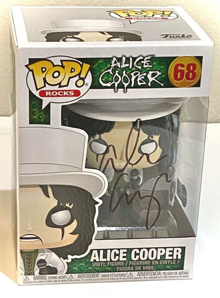 Alice Cooper Signed Autographed Funko Pop Rocks Figure #68 Beckett BAS COA