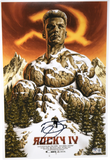 Dolph Lundgren Signed Autograph Rocky IV 4 Movie Poster 12x18 Photo Beckett COA