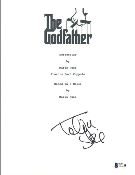 Godfather Signed Script Talia Shire Signed Autographed THE GODFATHER Movie Script Beckett BAS ...