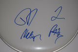 Foo Fighters Signed Autograph 12" Drumhead Dave Grohl Hawkins Mendel Smear COA