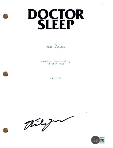 Mike Flanagan Signed Autograph Doctor Sleep Movie Script Screenplay Beckett COA