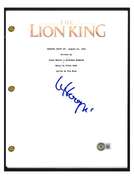 Whoopi Goldberg Signed Autographed The Lion King Full Movie Script Beckett COA