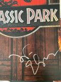 Jeff Goldblum & Laura Dern Signed Jurassic Park 11x17 Movie Poster Beckett COA