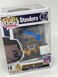 Antonio Brown Signed Autograph Funko Pop Figure Pittsburgh Steelers Beckett COA