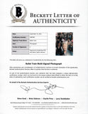 Brad Pitt & Aaron Taylor-Johnson Signed 11x14 Photo Bullet Train Beckett COA