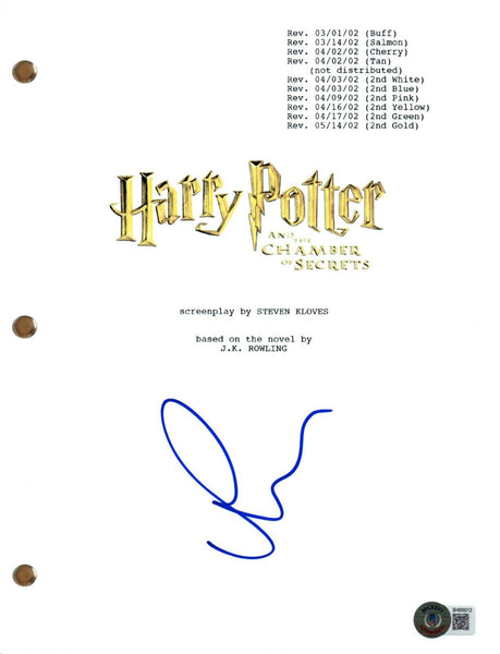 Rupert Grint Signed Autograph Harry Potter Chamber of Secrets Movie Script BAS