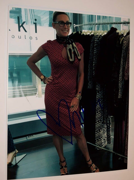 Nikki Poulos Signed Autographed 11x14 Photo Fashion Designer COA AB