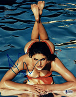 Alexandra Daddario Signed Autograph 8x10 Photo Sexy Actress Baywatch Beckett COA