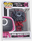 Hwang Dong-hyuk Squid Game Signed Autograph Funko Pop Round Masked Worker PSA
