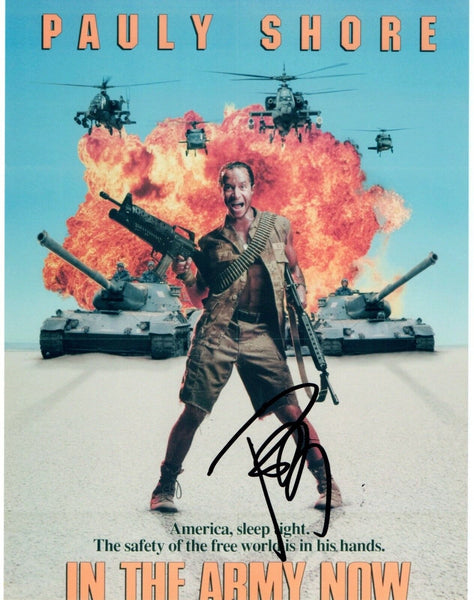 Pauly Shore Signed Autographed 8x10 Photo IN THE ARMY NOW COA