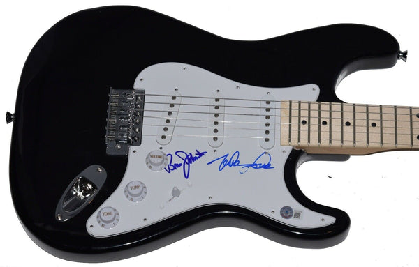 Mike Love Bruce Johnston Signed Autograph Electric Guitar Beach Boys Beckett COA