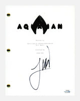 James Wan Signed Autographed AQUAMAN Movie Script Transcript Director ACOA COA