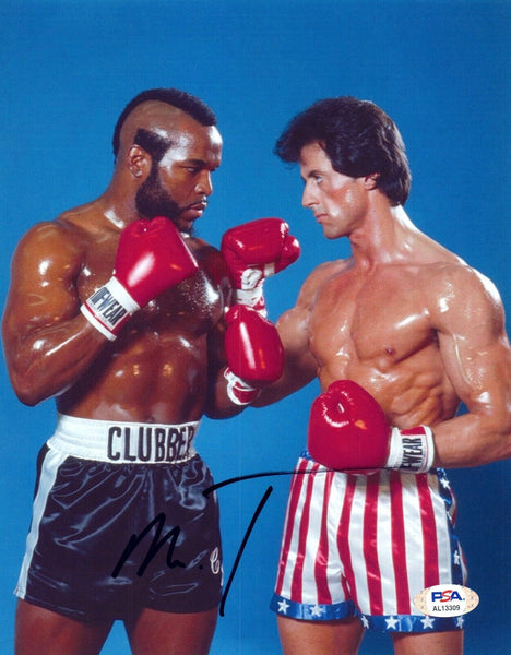 Mr. T Signed Autograph 8x10 Photo Rocky III Clubber Lang The A-Team WWE PSA COA