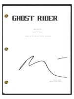 Nicolas Cage Signed Autographed GHOST RIDER Movie Script Screenplay COA