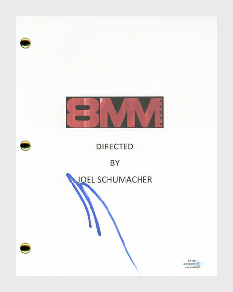 Joaquin Phoenix Signed Autographed 8MM Movie Script Screenplay ACOA COA