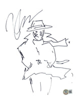 Zack Snyder Signed Autographed Watchmen Sketch Drawing 8.5x11 Art Beckett COA