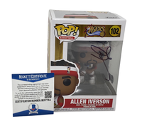 Allen Iverson Signed Autographed Funko Pop Figure 76ers #102 Beckett COA