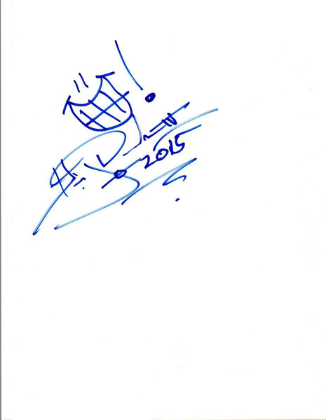 Huey Dunbar Signed Autographed Hand Drawn Sketch COA VD