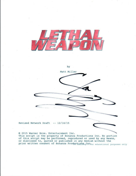 Clayne Crawford Signed Autographed LETHAL WEAPON Pilot Episode Script COA