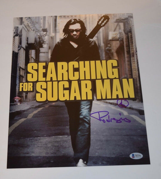 Sixto Rodriguez Signed Autograph 11x14 Photo Searching for Sugarman Beckett COA