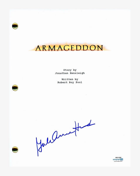 Gale Ann Hurd Signed Autographed Armageddon Movie Script Screenplay ACOA COA