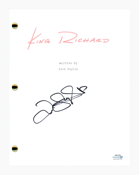 Demi Singleton Signed Autographed King Richard Movie Script Screenplay ACOA COA