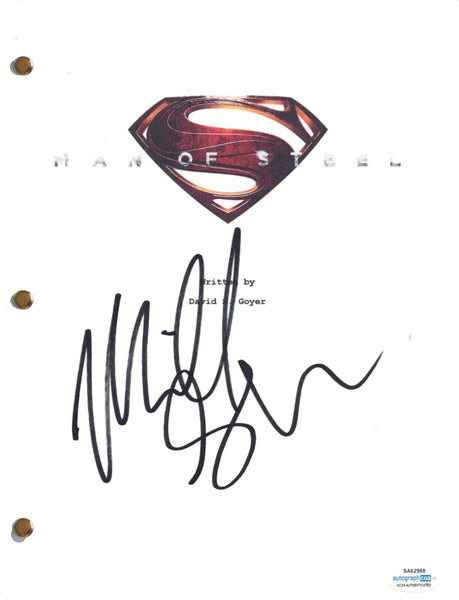 Michael Shannon Signed Autograph Man of Steel Movie Script Superman Zod ACOA COA