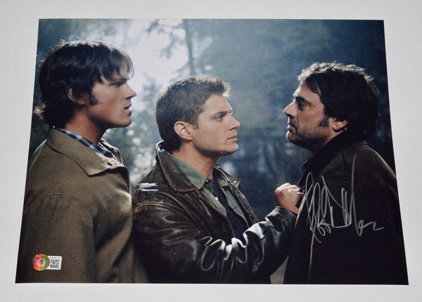 Jeffrey Dean Morgan Signed Autographed 11x14 Photo Supernatural Beckett BAS COA