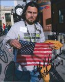 CARLOS ARREDONDO SIGNED AUTOGRAPHED 8X10 PHOTO BOSTON STRONG MARATHON HERO #2