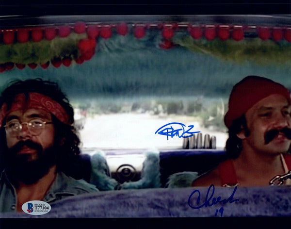 Cheech Marin Tommy Chong Signed Autograph 8x10 Photo UP IN SMOKE Beckett COA