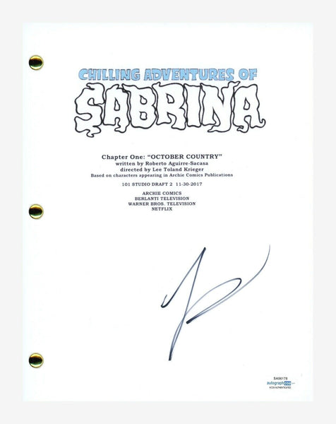Kiernan Shipka Signed CHILLING ADVENTURES OF SABRINA Pilot Script ACOA COA