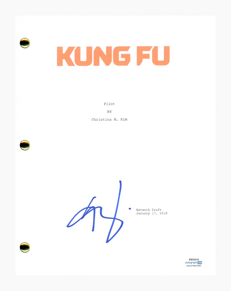 Tony Chung Signed Autographed Kung Fu Pilot Episode Script Screenplay ACOA COA
