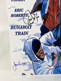 Jon Voight & Eric Roberts Signed Runaway Train 12x18 Movie Poster Beckett COA