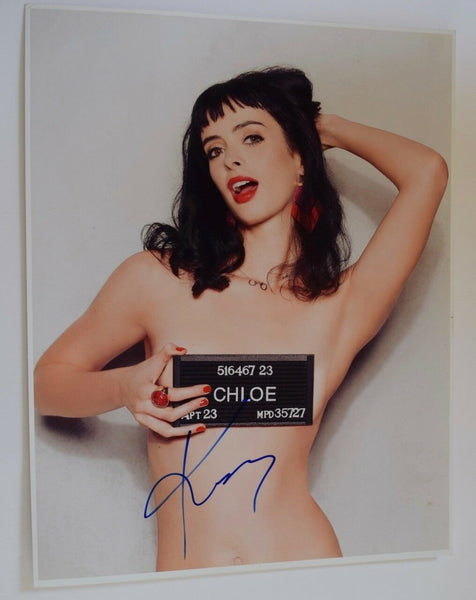 Krysten Ritter Signed Autographed 11x14 Photo Jessica Jones Topless Pose VD